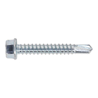 Sealey Self Drilling Screw 5.5 x 38mm Hex Head Zinc Pack of 100 SDHX5538