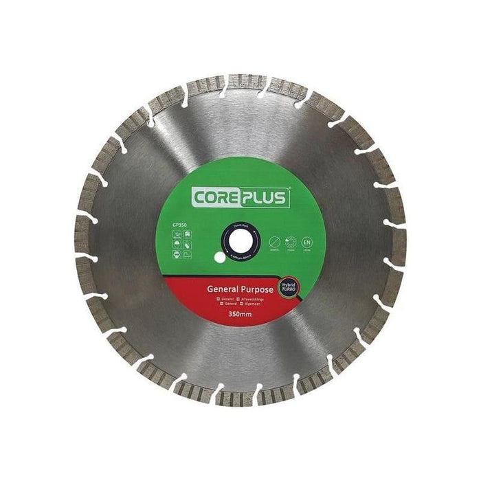 Coreplus GP350 General-Purpose Hybrid Turbo Diamond Blade 350mm CorePlus - Town Tools