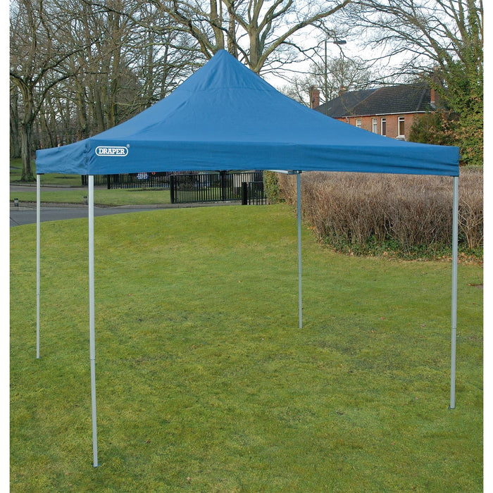 Draper Folding Gazebo, 3 x 3m, Blue 76942 Draper - Town Tools 