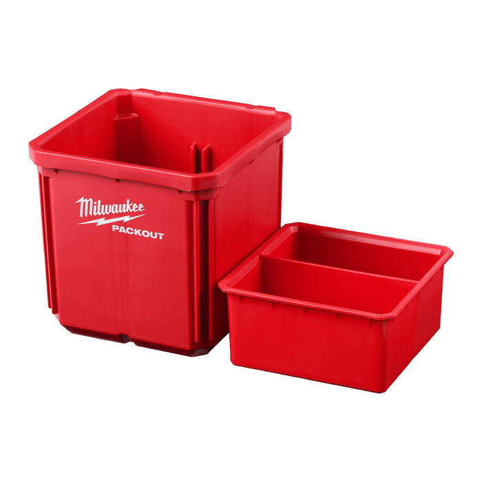 Milwaukee Packout Container 10 x 10 cm Pack of 2 Milwaukee - Town Tools 