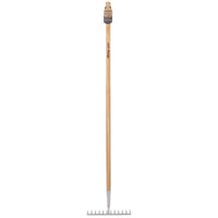 Draper Heritage Stainless Steel Garden Rake with Ash Handle - DGRG/L
