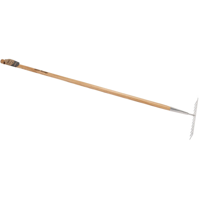 Draper Heritage Stainless Steel Garden Rake with Ash Handle - DGRG/L