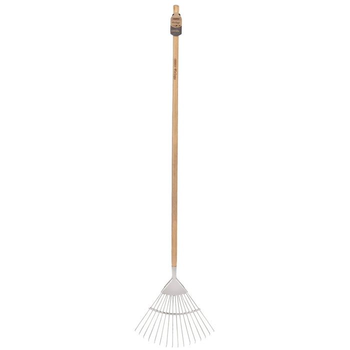 Draper Heritage Stainless Steel Lawn Rake with Ash Handle - DGLRG/L