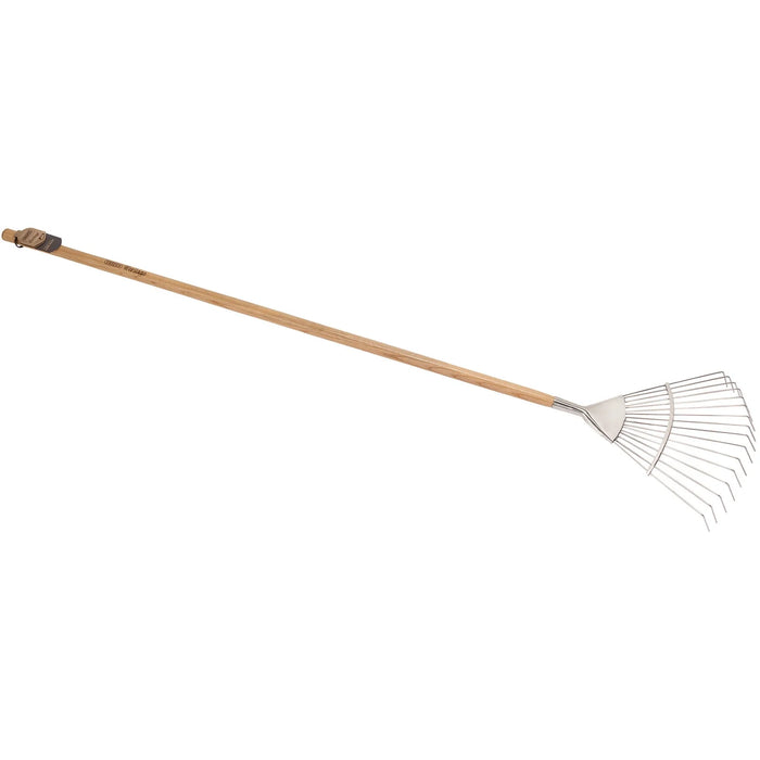 Draper Heritage Stainless Steel Lawn Rake with Ash Handle - DGLRG/L