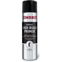 6x Simoniz High Build Primer Spray Putty Filler Aerosol Paint 500ml SIMB90D