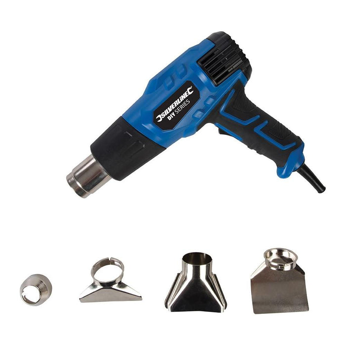 Silverline 2000W Heat Gun 550ºC Silverline - Town Tools 