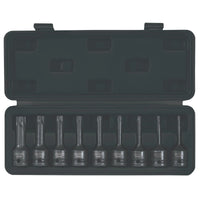 Draper Expert TX-STAR® Socket Bit Set, 1/2" Sq. Dr. (9 Piece) - 410/9/TX