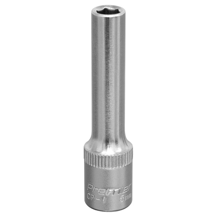 Sealey WallDrive Socket 5mm Deep 1/4"Sq Drive S1405D Sealey - Town Tools 