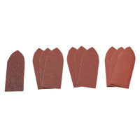 Draper Assorted Hook and Loop Aluminium Oxide Sanding Sheets, 32 x 92mm (Pack of