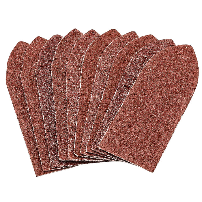 Draper Hook and Loop Aluminium Oxide Sanding Sheets, 32 x 92mm, 60 Grit (Pack of
