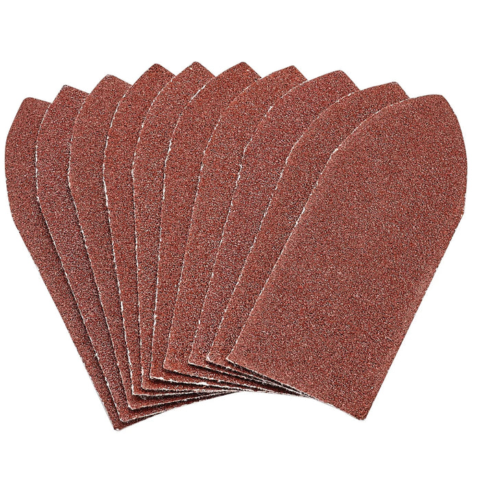 Draper Hook and Loop Aluminium Oxide Sanding Sheets, 32 x 92mm, 80 Grit (Pack of