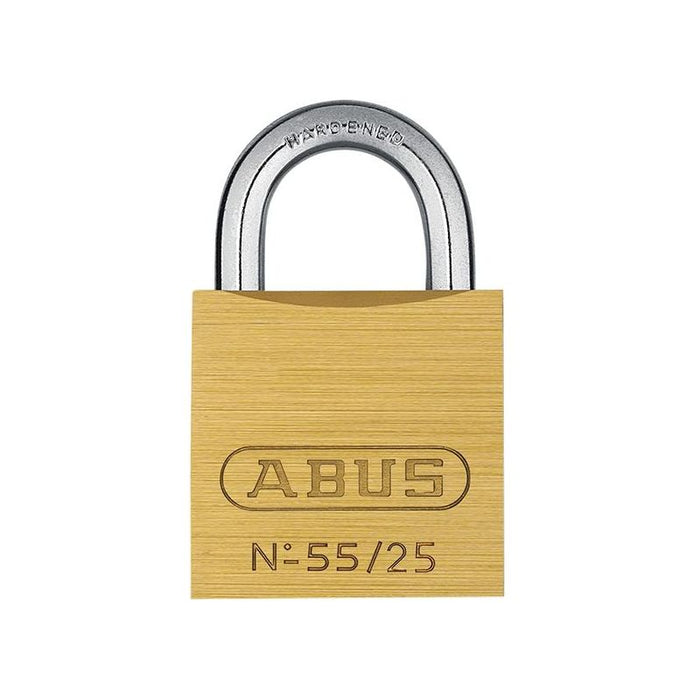 Abus Mechanical 55/25mm Brass Padlock Keyed Alike 5251 ABUS Mechanical - Town Tools