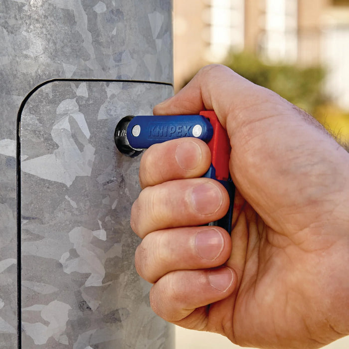 KNIPEX 00 11 06 V03 Control Cabinet Key "Double-Joint", 62 mm - 00 11 06 V03