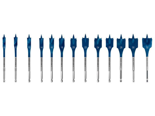 Bosch Powertool Accessories EXPERT Self Cut Speed Spade Drill Bit Set, 13 Piece Bosch Powertool Accessories - Town Tools