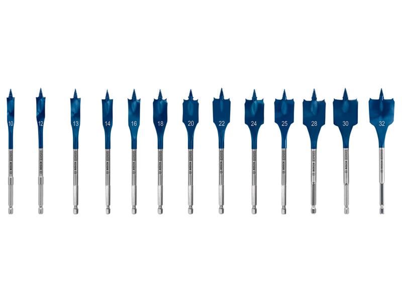 Bosch Powertool Accessories EXPERT Self Cut Speed Spade Drill Bit Set, 13 Piece Bosch Powertool Accessories - Town Tools