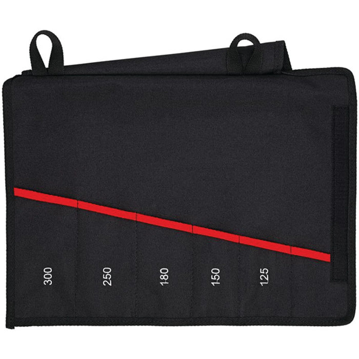 KNIPEX 00 19 55 S4 LE Roll-Up Case for Pliers Wrenches, 6 Compartments, 340mm