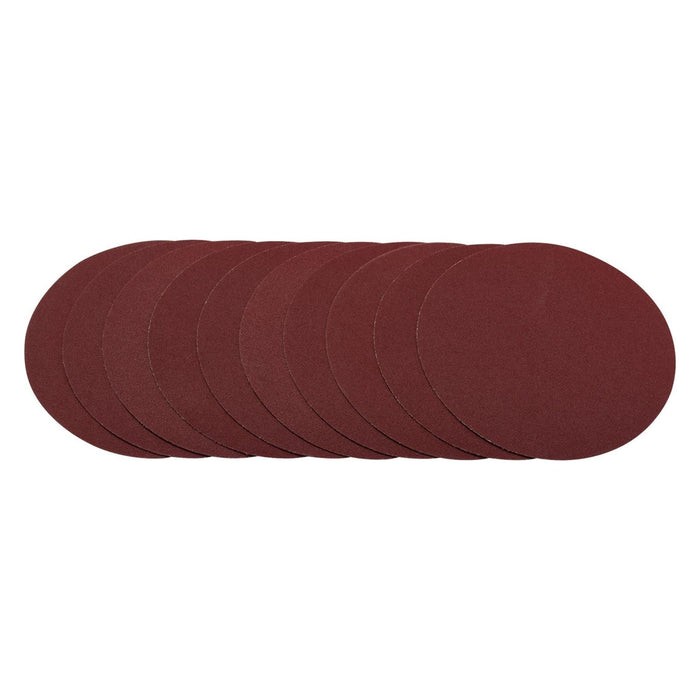 Draper Sanding Discs, 200mm, 120 Grit (Pack of 10) 10233