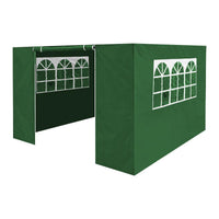 Dellonda Side Walls/Doors/Windows for Gazebo Fits 2 x 2m Models Dark Green