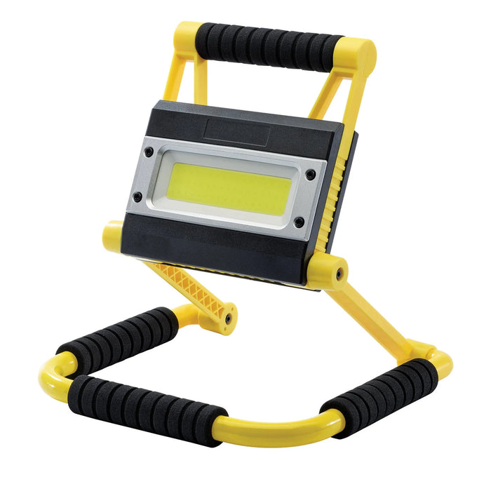 Draper COB LED Rechargeable Folding Work Light and Power Bank, 20W, 750 - 1,500