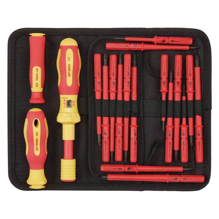 Draper XP1000 VDE Interchangeable Torque Screwdriver Set (19 Piece) 81762