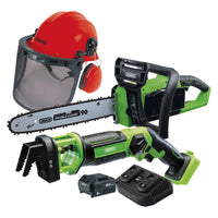 D20 Cordless Garden Saw Kit with Forestry Helmet - PTKD20GK2