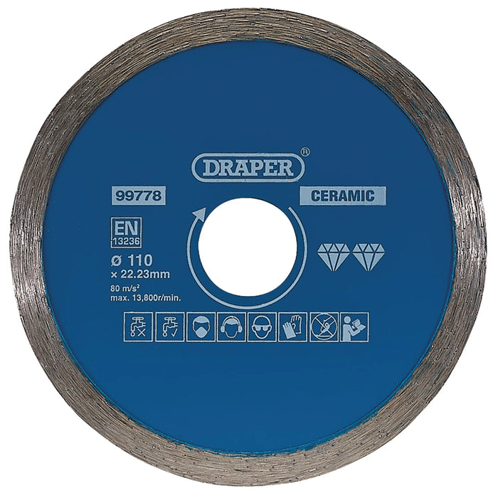 Draper Continuous Diamond blade 110-200mm