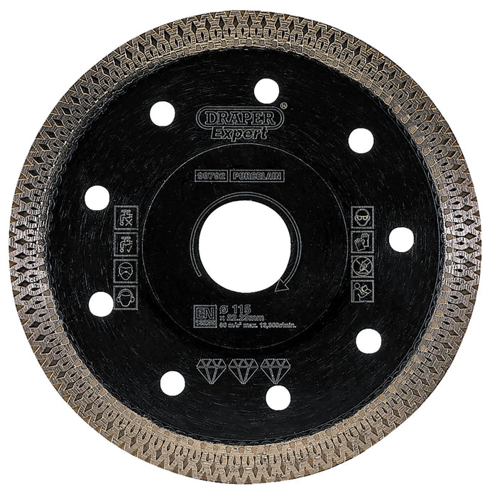 Draper Expert Turbo-X Porcelain Diamond blade 115-180mm