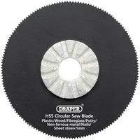 Draper HSS Circular Saw Blade, 63mm Diameter, 18tpi 26073