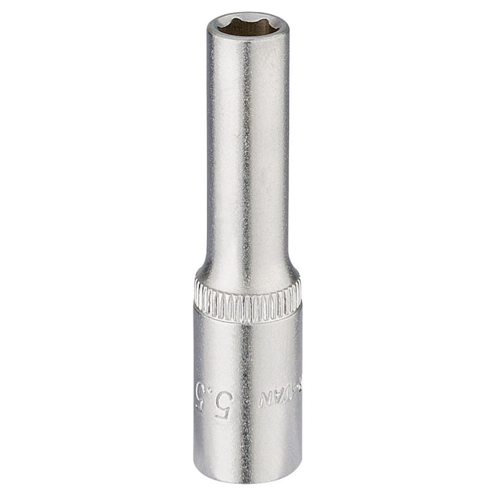 Draper Elora Deep Socket, 1/4" Sq. Dr., 5.5mm 58724 Draper - Town Tools 