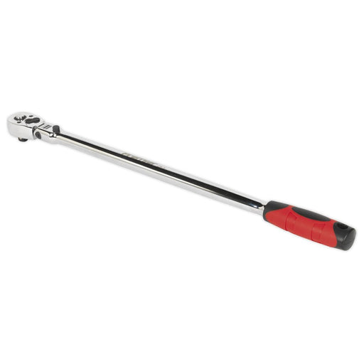 Sealey Ratchet Wrench Flexi-Head Extra-Long 455mm 3/8"Sq Drive AK6697 Sealey - Town Tools 