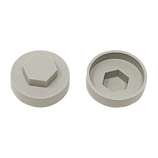 Forgefix TechFast Cover Cap Goosewing Grey 16mm (Pack 100) ForgeFix - Town Tools