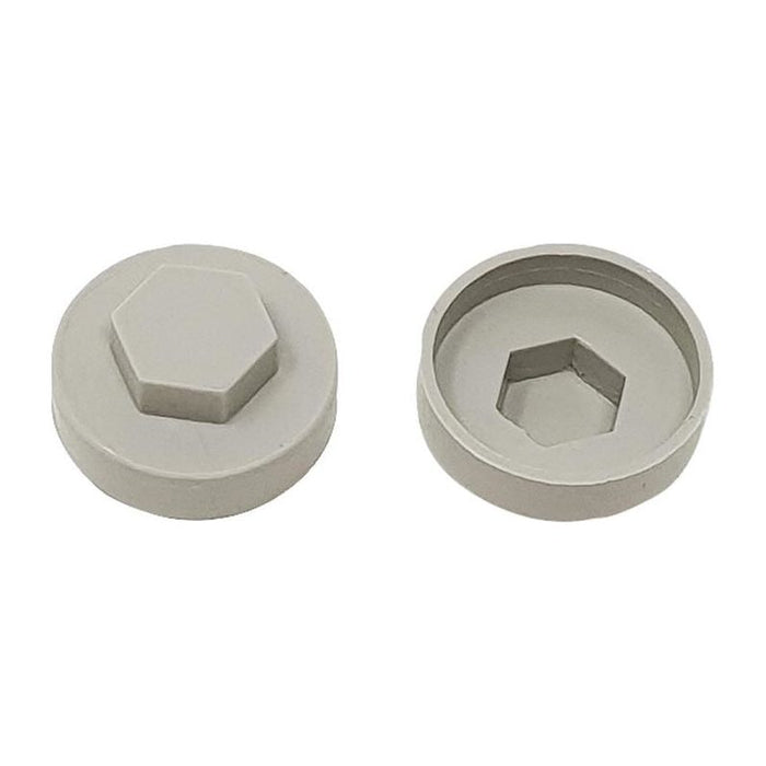 Forgefix TechFast Cover Cap Goosewing Grey 16mm (Pack 100) ForgeFix - Town Tools