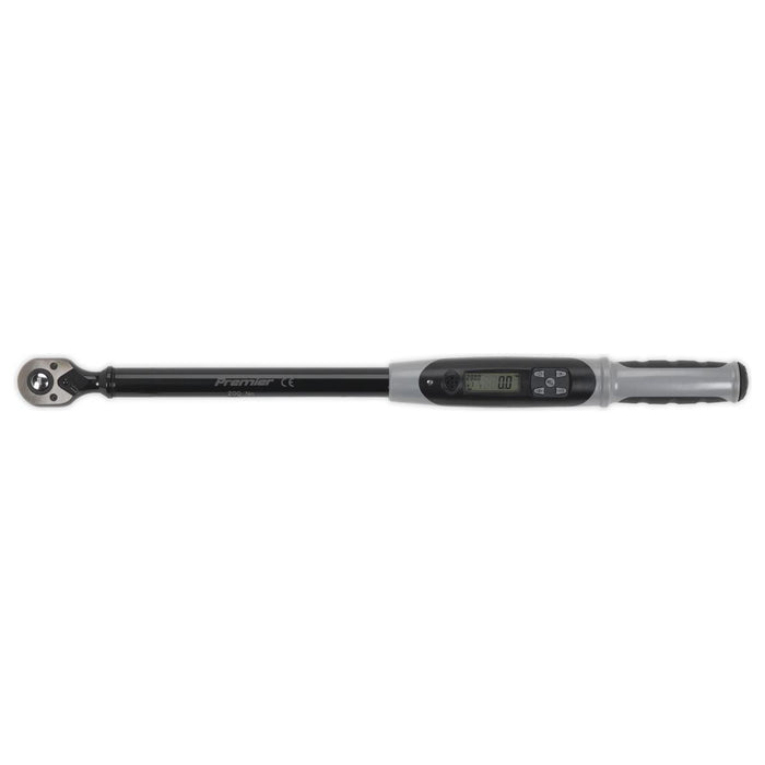 Sealey Angle Torque Wrench Digital 1/2"Sq Drive 20-200Nm(14.7-147.5lb.ft) Black Sealey - Town Tools 