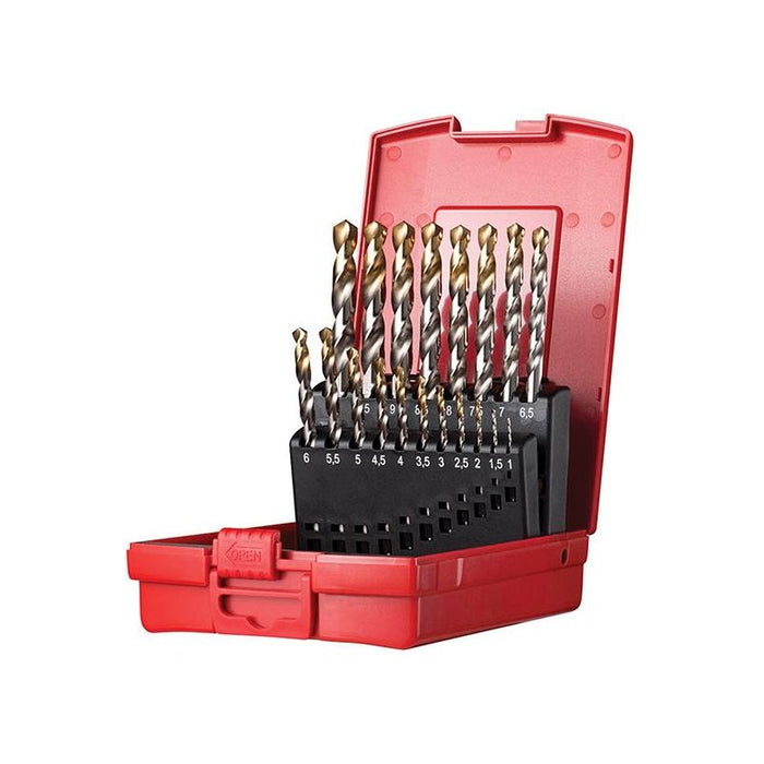 Dormer A095 Set 201 A002 HSS TiN Coated Jobber Drill Set of 19 1.0-10.0 x 0.5mm Dormer - Town Tools