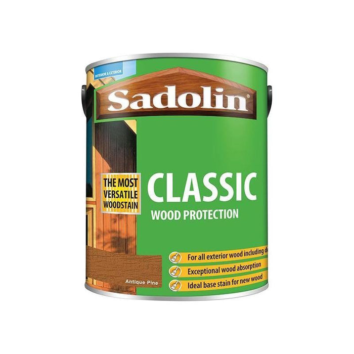 Sadolin Classic Wood Protection Antique Pine 5 litre Sadolin - Town Tools