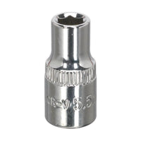 Sealey WallDrive Socket 5.5mm 1/4"Sq Drive Fully Polished SP14055