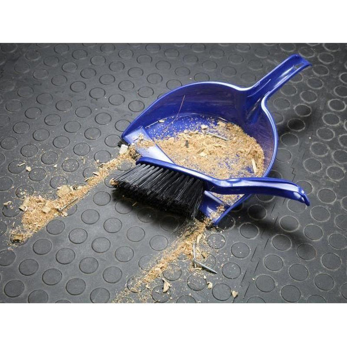 Faithfull Plastic Dustpan & Brush Set Faithfull - Town Tools