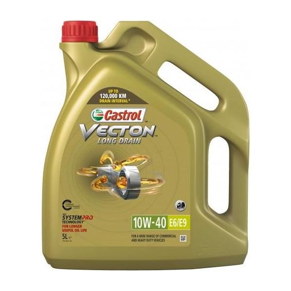 Castrol Castrol Vecton Long Drain 10W-40 E6/E9 - 5 Litres Castrol - Town Tools 