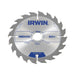 Irwin® Construction Circular Saw Blade 130 x 20mm x 20T ATB IRWIN® - Town Tools