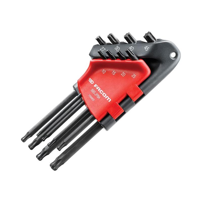 Facom Long Metric Head TORX Hex Key Set of 8 (TX10-TX45) Facom - Town Tools