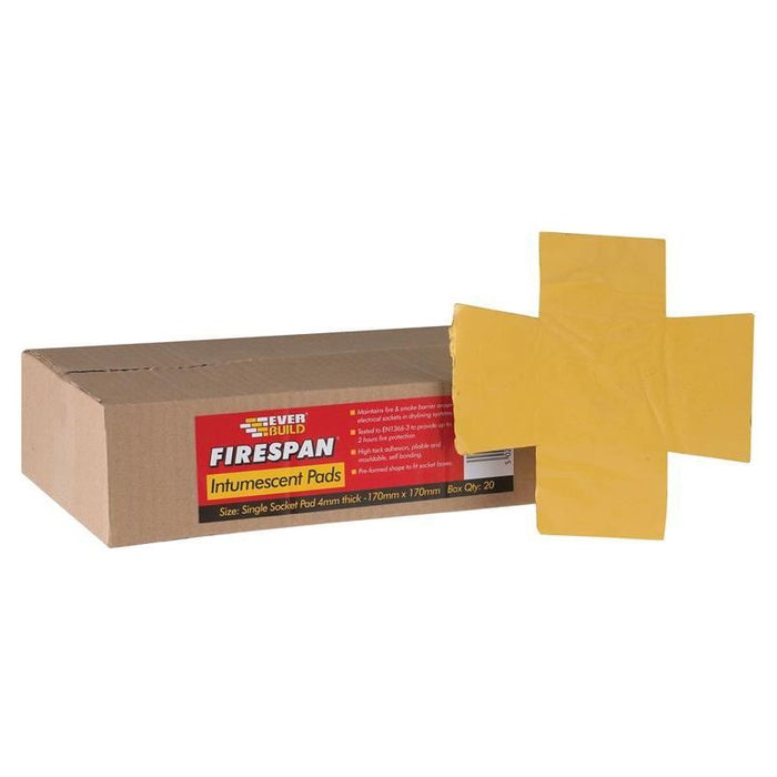 Sika Box File Everbuild Sika Firespan Intumescent Single Socket Pad (Box 20) — Town Tools