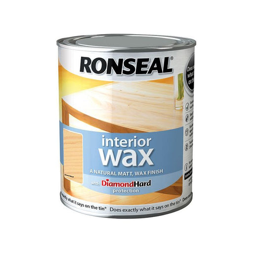 Ronseal Interior Wax Almond Wood 750ml Ronseal - Town Tools