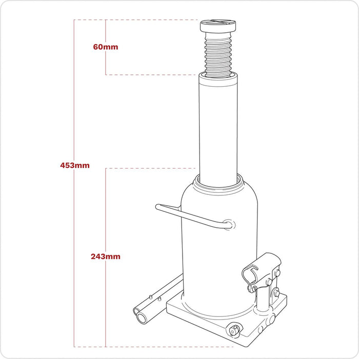 Viking Viking Bottle Jack 20 Tonne PBJ20S Viking - Town Tools 