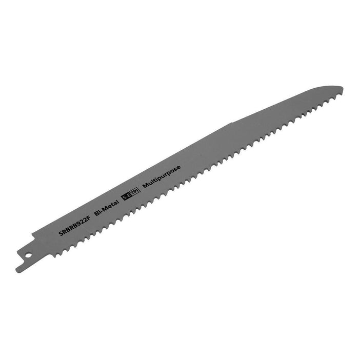 Sealey Reciprocating Saw Blade Multipurpose 230mm 5-8tpi Pack of 5 SRBRB922F Sealey - Town Tools 