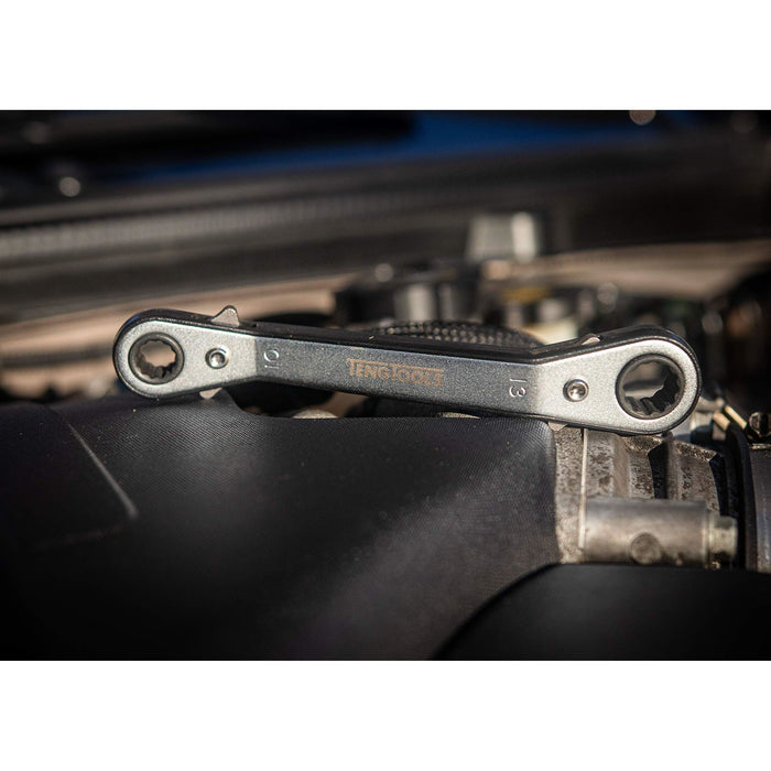 Teng Tools Ratcheting Ring Spanner Set TT1 6 Pieces Teng Tools - Town Tools 