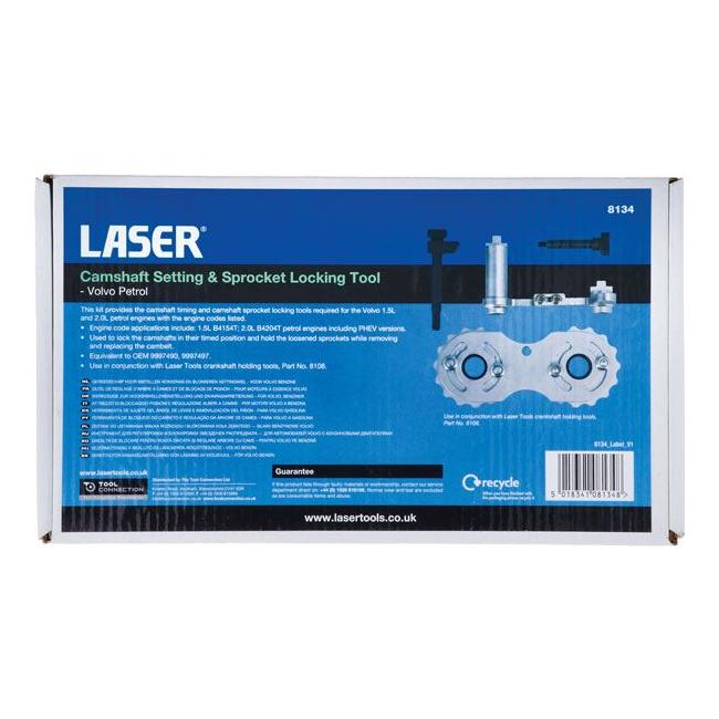Laser Camshaft Setting & Sprocket Locking Tool - for Volvo Petrol 8134