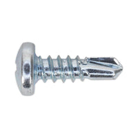 Sealey Self Drilling Screw 4.2 x 13mm Pan Head Phillips Zinc Pack of 100