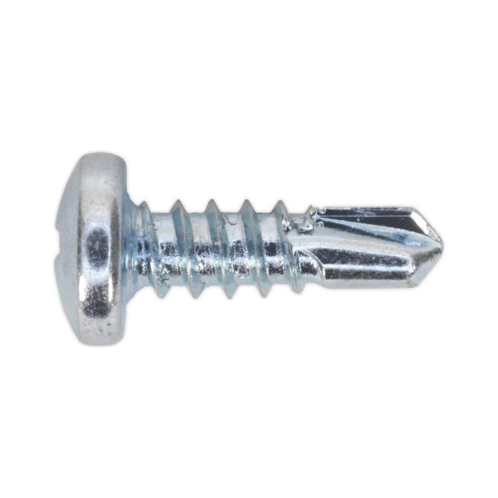 Sealey Self Drilling Screw 4.2 x 13mm Pan Head Phillips Zinc Pack of 100 Sealey - Town Tools 