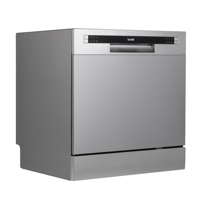 Baridi Tabletop Dishwasher 8 Place Settings 8L Capacity - Silver DH87