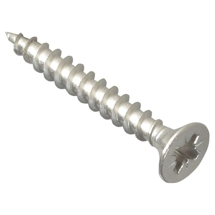 Forgefix Multi-Purpose Pozi Compatible Screw CSK ST S/Steel 4.0 x 30mm Box 200 ForgeFix - Town Tools